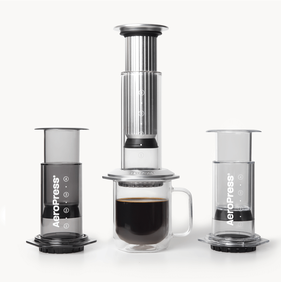 AeroPress Double Wall Glass Coffee Mug - 2 Pack - Coffee Cup Accessory for Brewing and Travel
