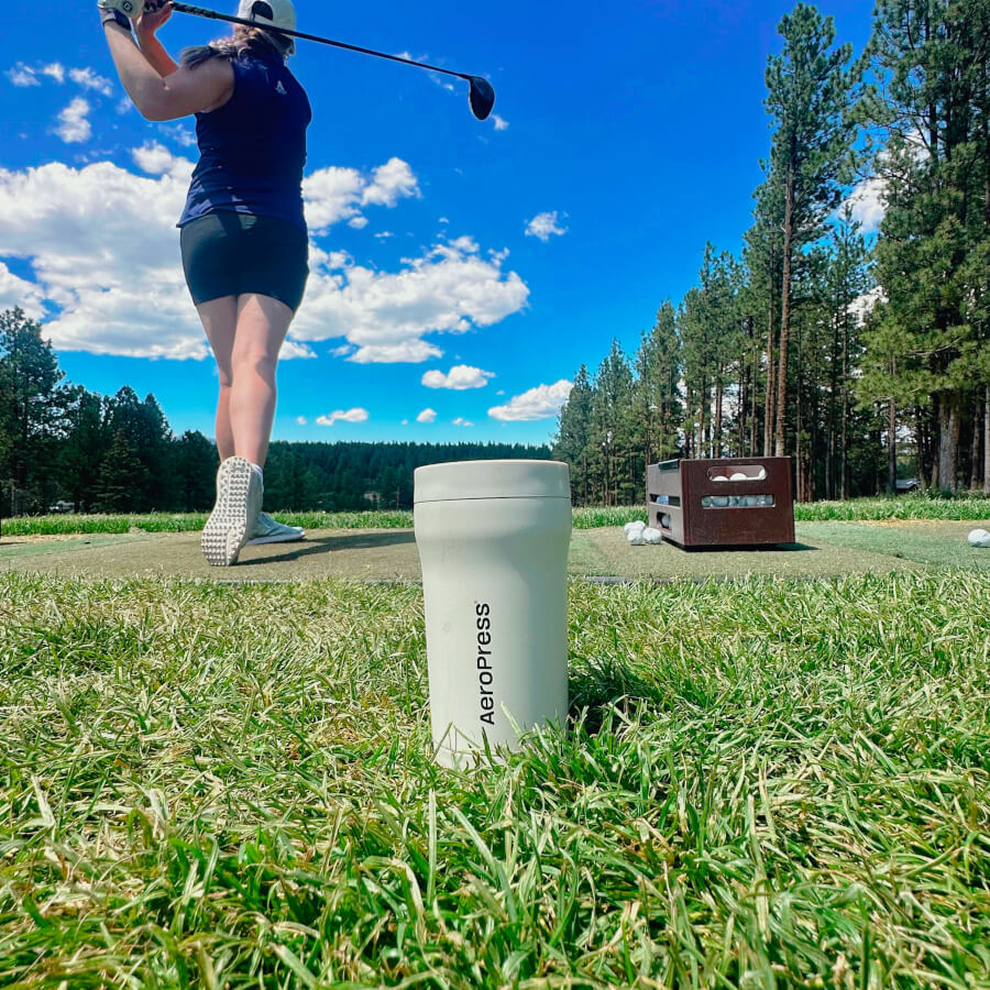 AeroPress Travel Coffee Tumbler - Stainless Steel - Coffee Cup Accessory for Brewing and Travel