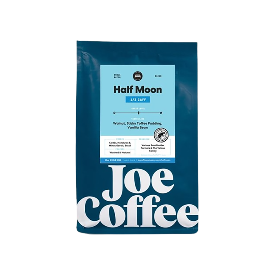 Half Moon Half Caff 12 oz - Coffee Selection for Smooth Everyday Cups