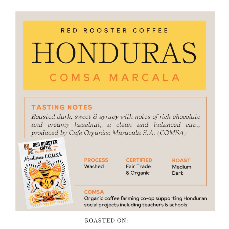 Honduras COMSA Marcala - Coffee Selection for Smooth Everyday Cups