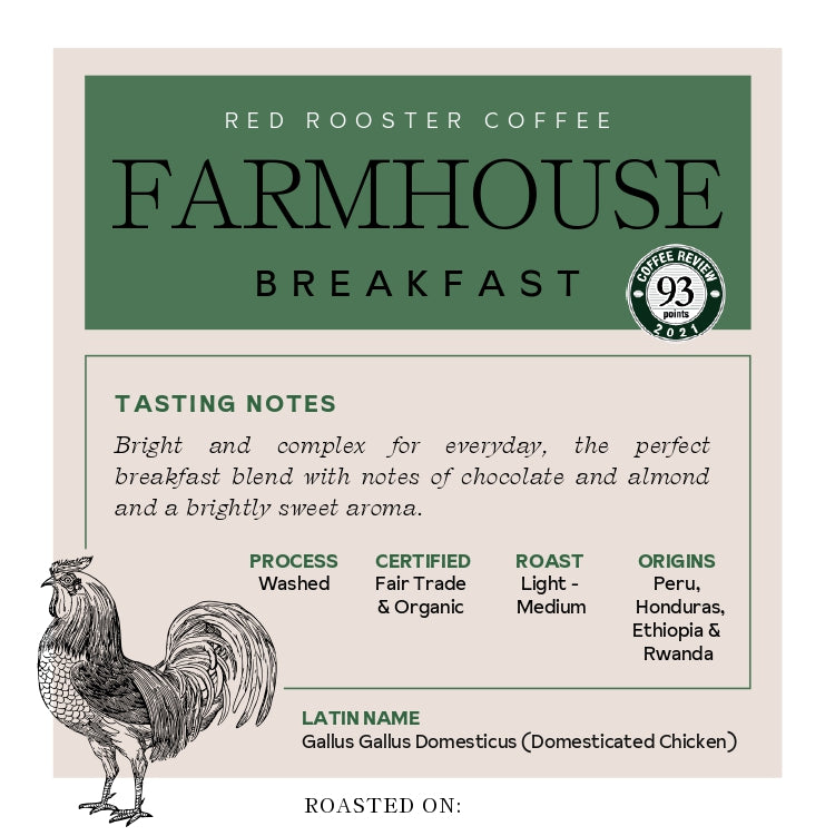 Organic Floyd Farmhouse Breakfast Blend - Coffee Selection for Smooth Everyday Cups