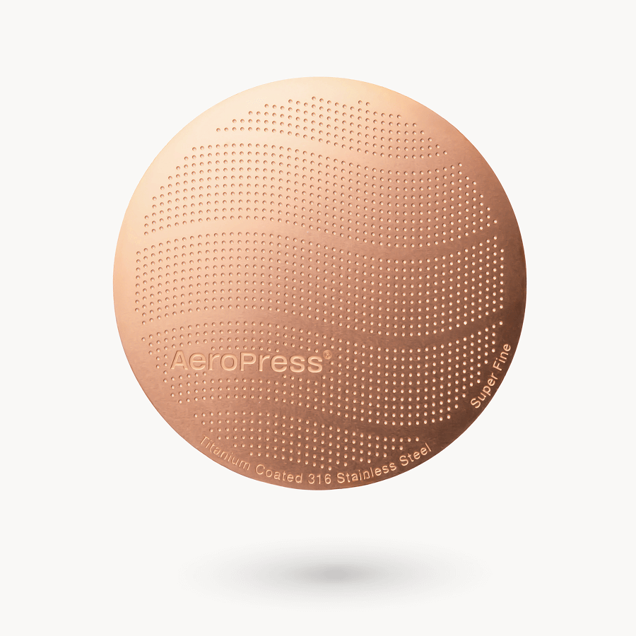 AeroPress Gold Tone Filter - Standard - Coffee Filter Option for Home and Travel