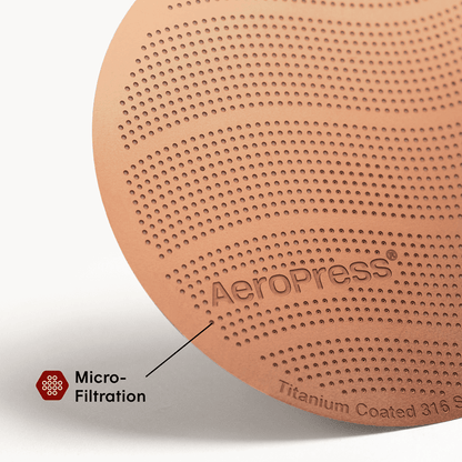 AeroPress Gold Tone Filter - Standard - Coffee Filter Option for Home and Travel