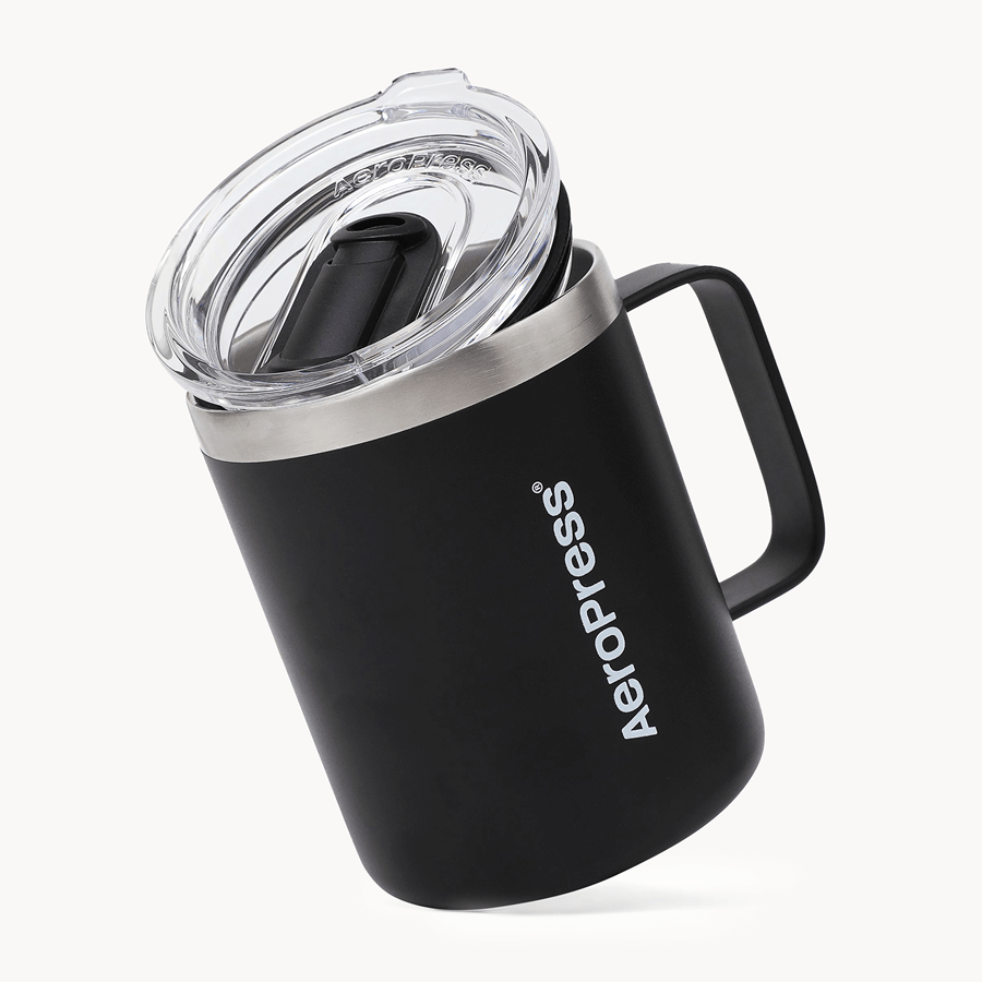 AeroPress Travel Coffee Mug - Stainless Steel - Coffee Cup Accessory for Brewing and Travel