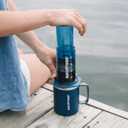 AeroPress Travel Coffee Mug - Stainless Steel - Coffee Cup Accessory for Brewing and Travel