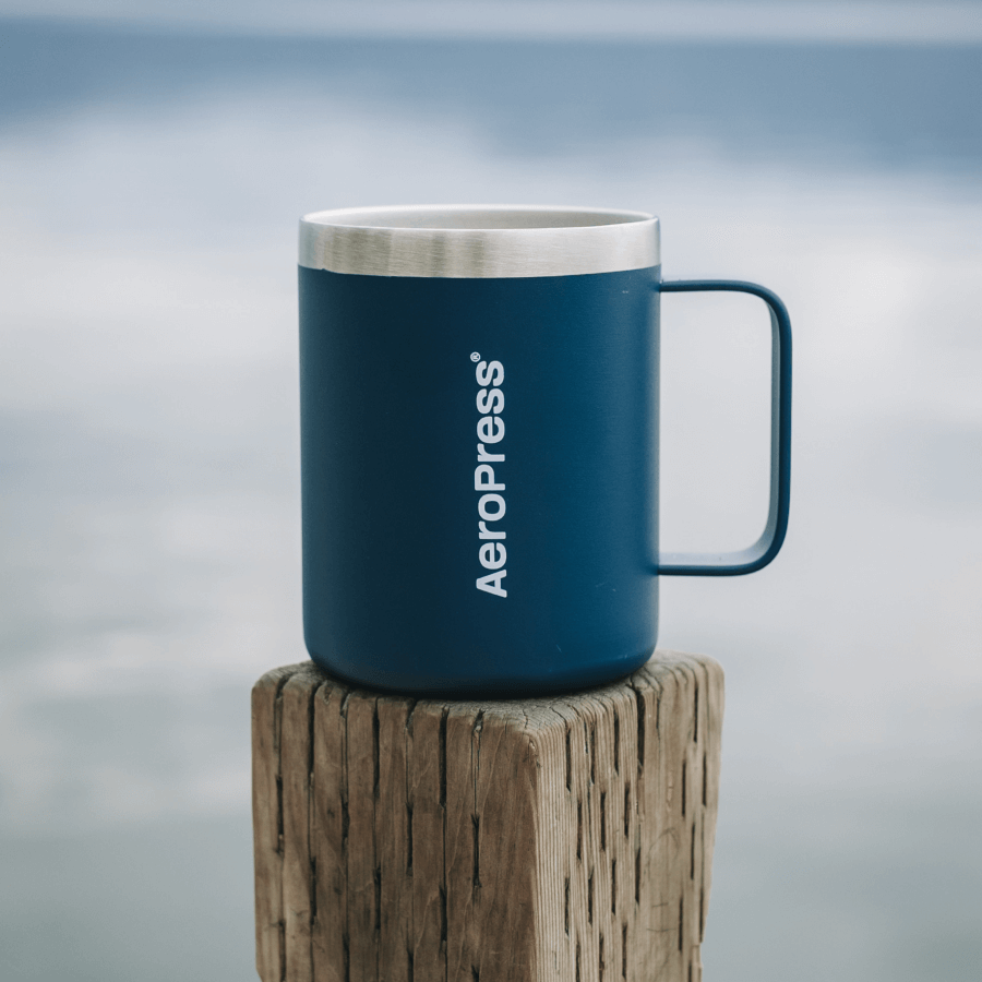 AeroPress Travel Coffee Mug - Stainless Steel - Coffee Cup Accessory for Brewing and Travel
