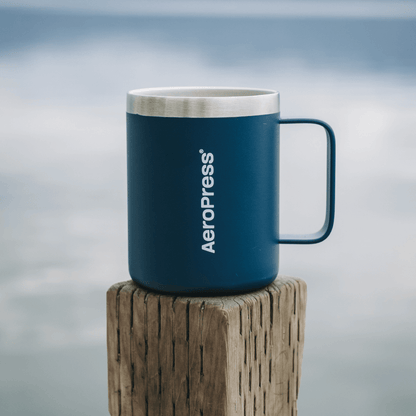 AeroPress Travel Coffee Mug - Stainless Steel - Coffee Cup Accessory for Brewing and Travel