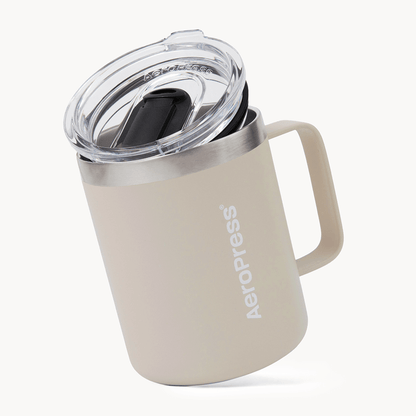 AeroPress Travel Coffee Mug - Stainless Steel - Coffee Cup Accessory for Brewing and Travel