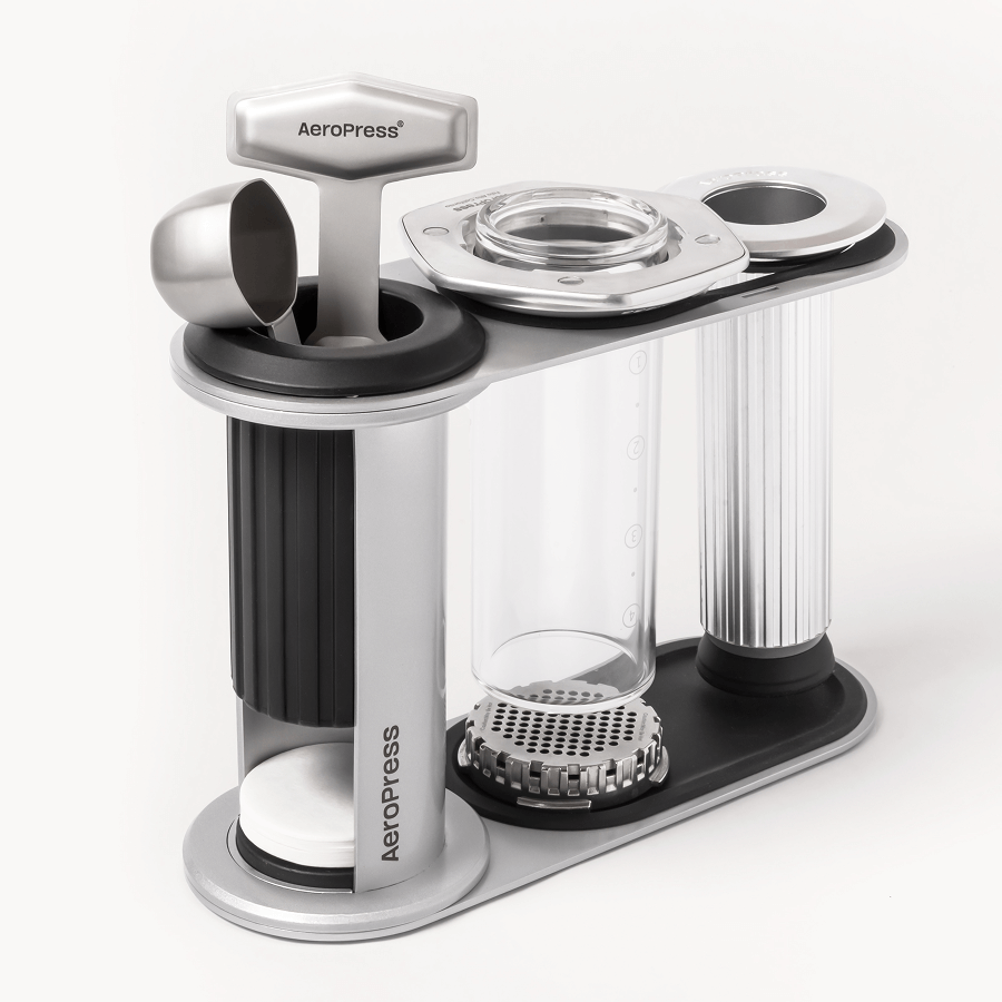 AeroPress Organizer Stand - Stainless Steel - Coffee Accessory Organizer for Home Use