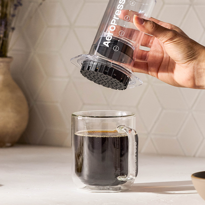 AeroPress Coffee Maker - Clear & Colors - Manual Brewer for Everyday Coffee Routines