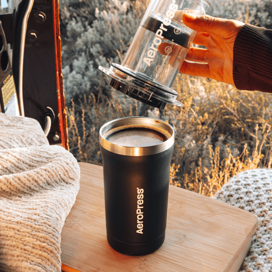 AeroPress Coffee Maker - Go Plus - Manual Brewer for Everyday Coffee Routines
