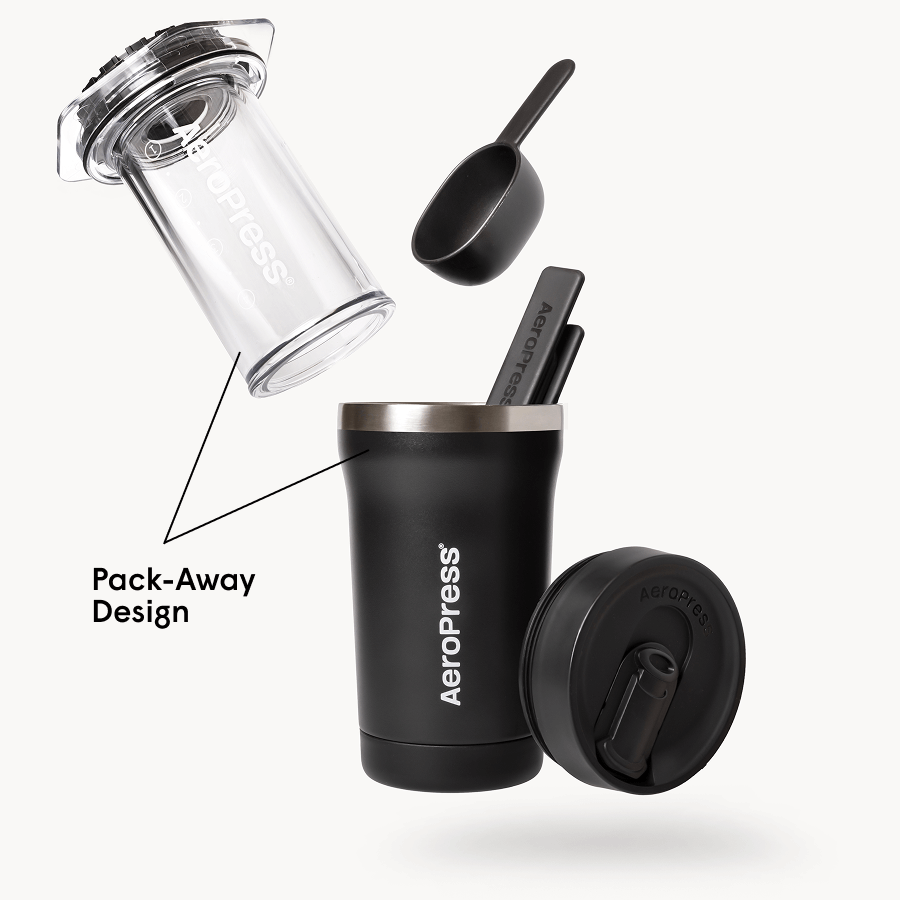 AeroPress Coffee Maker - Go Plus - Manual Brewer for Everyday Coffee Routines