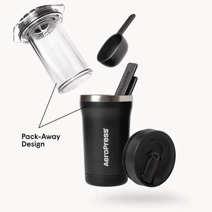 AeroPress Coffee Maker - Go Plus - Manual Brewer for Everyday Coffee Routines
