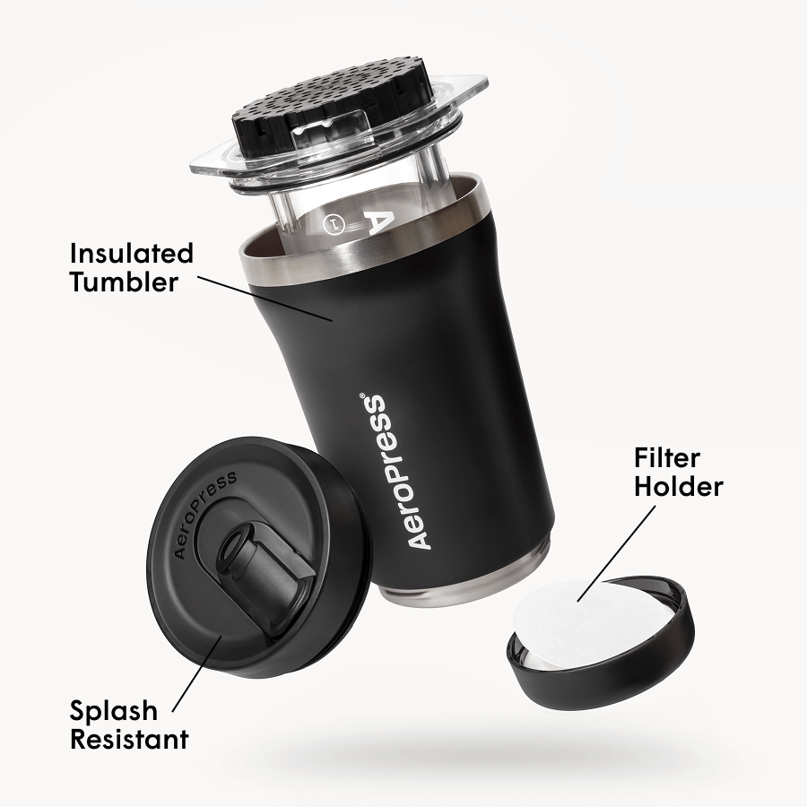 AeroPress Coffee Maker - Go Plus - Manual Brewer for Everyday Coffee Routines