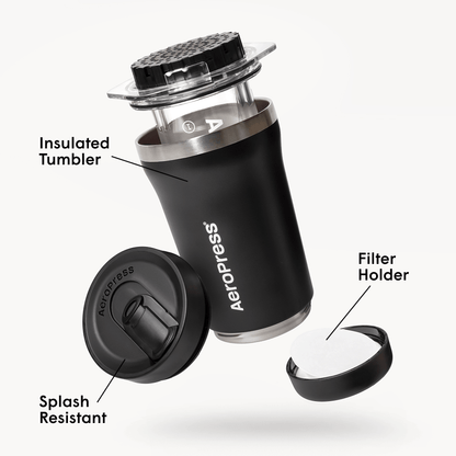 AeroPress Coffee Maker - Go Plus - Manual Brewer for Everyday Coffee Routines