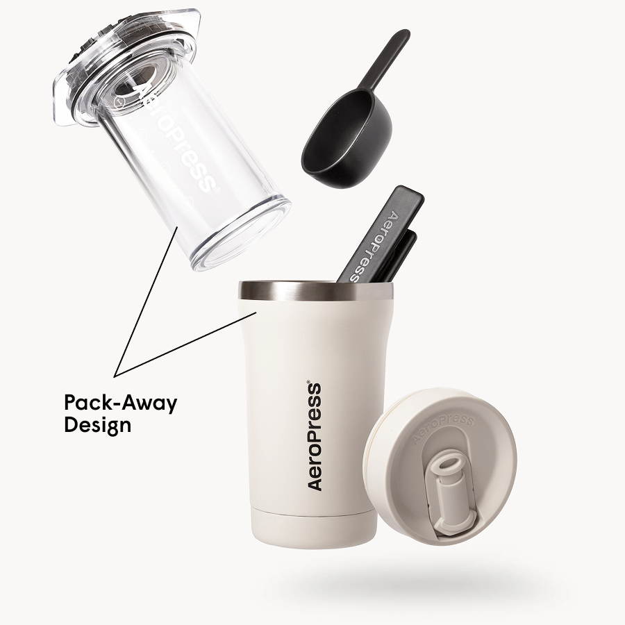 AeroPress Coffee Maker - Go Plus - Manual Brewer for Everyday Coffee Routines