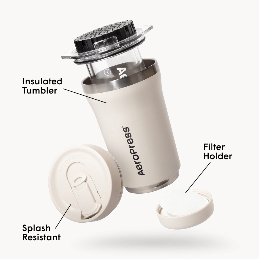 AeroPress Coffee Maker - Go Plus - Manual Brewer for Everyday Coffee Routines