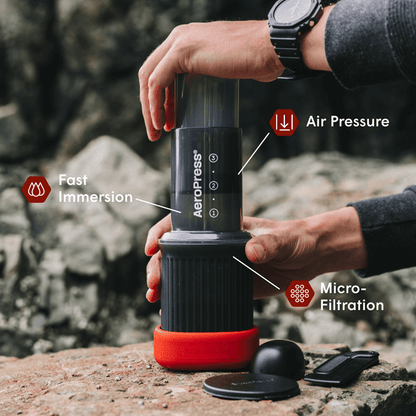 AeroPress Coffee Maker - Go - Manual Brewer for Everyday Coffee Routines