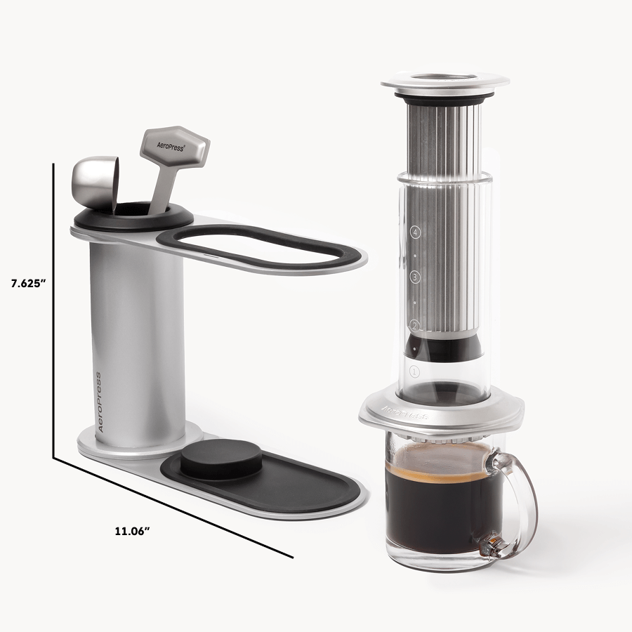 AeroPress Organizer Stand - Stainless Steel - Coffee Accessory Organizer for Home Use