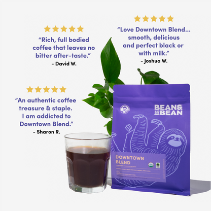 Downtown Blend Organic & Fair Trade - Coffee Selection for Smooth Everyday Cups