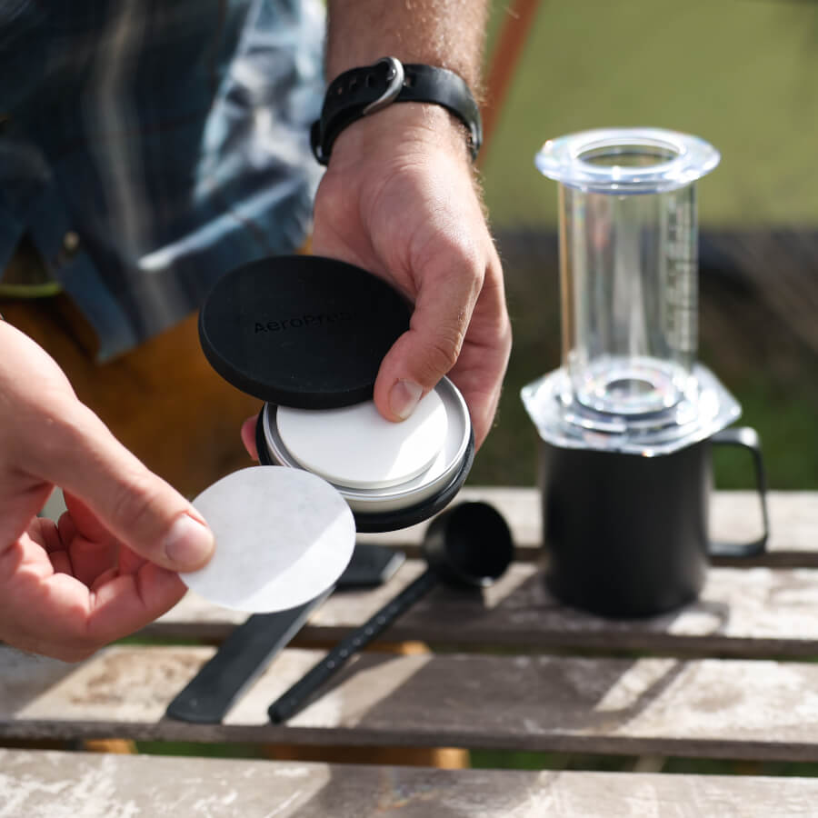 AeroPress Travel Filter Holder - Coffee Filter Option for Home and Travel