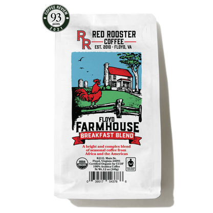 Organic Floyd Farmhouse Breakfast Blend - Coffee Selection for Smooth Everyday Cups