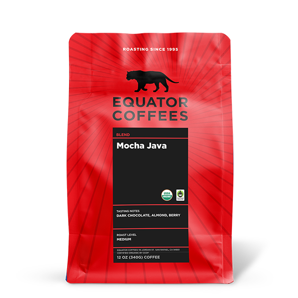 Mocha Java Fair Trade Organic 12 oz - Coffee Selection for Smooth Everyday Cups