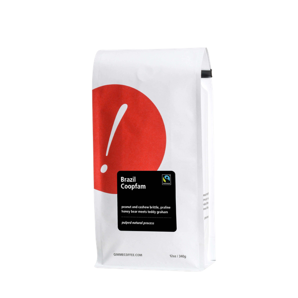 Brazil Coopfam Certified Fairtrade 12 oz - Coffee Selection for Smooth Everyday Cups