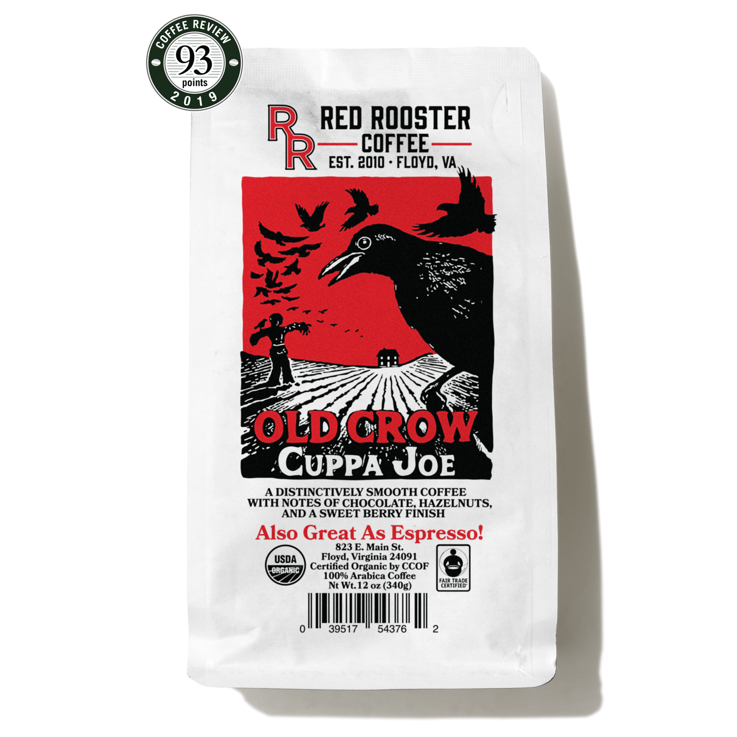 Organic Old Crow Cuppa Joe - Coffee Selection for Smooth Everyday Cups