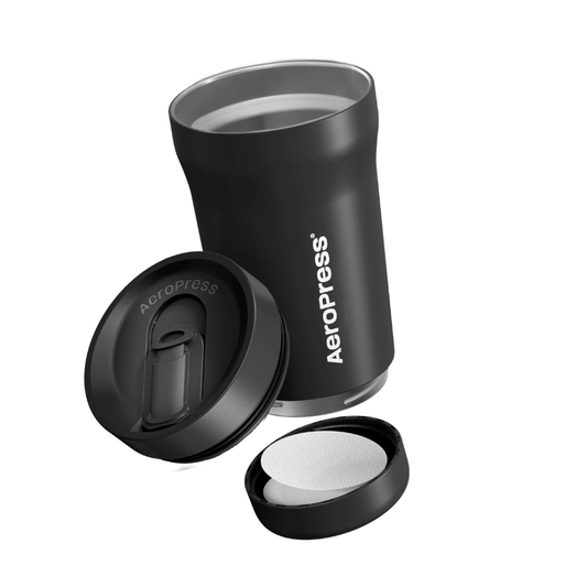 AeroPress Travel Coffee Tumbler - Stainless Steel - Coffee Cup Accessory for Brewing and Travel