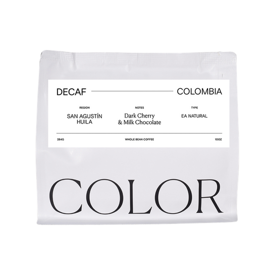 Decaf Colombia San Agustin 10 oz - Coffee Selection for Smooth Everyday Cups