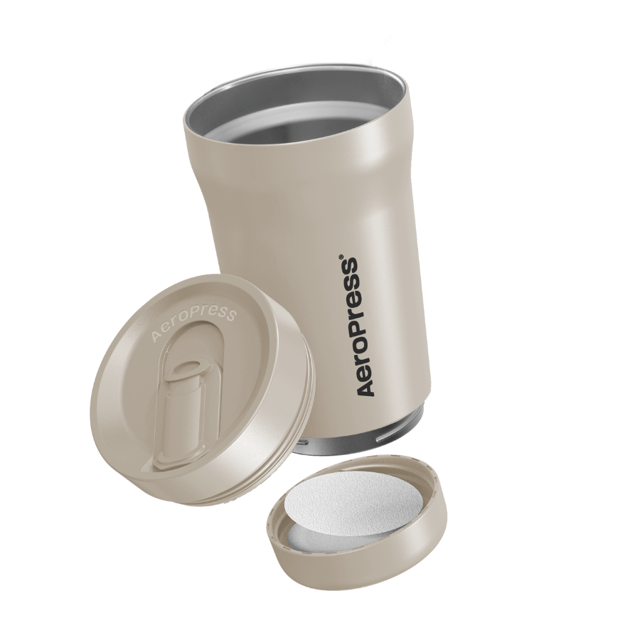 AeroPress Travel Coffee Tumbler - Stainless Steel - Coffee Cup Accessory for Brewing and Travel