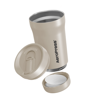AeroPress Travel Coffee Tumbler - Stainless Steel - Coffee Cup Accessory for Brewing and Travel