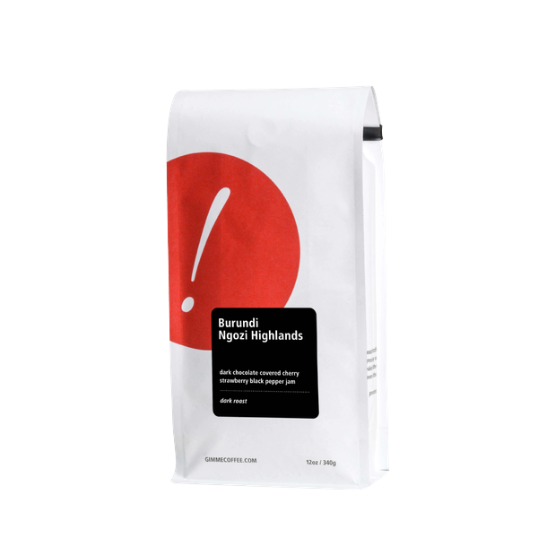 Burundi Ngozi Highlands Dark Roast 12 oz - Coffee Selection for Smooth Everyday Cups