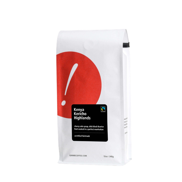 Kenya Kericho Highlands Fairtrade Dark Roast 12 oz - Coffee Selection for Smooth Everyday Cups